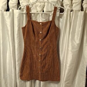 Grace Tan Corduroy Tank Dress Small 💜💜💜💜